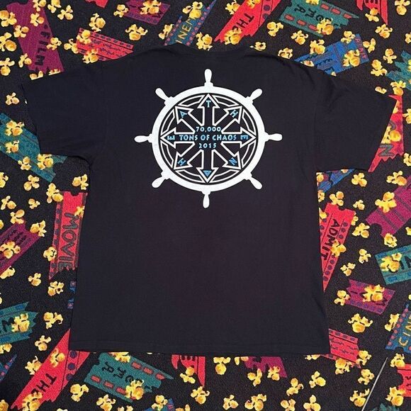 ‘15 Heathen The Evolution Of Chaos Double Sided Graphic Tee Shirt / Size XL - Picture 2 of 5